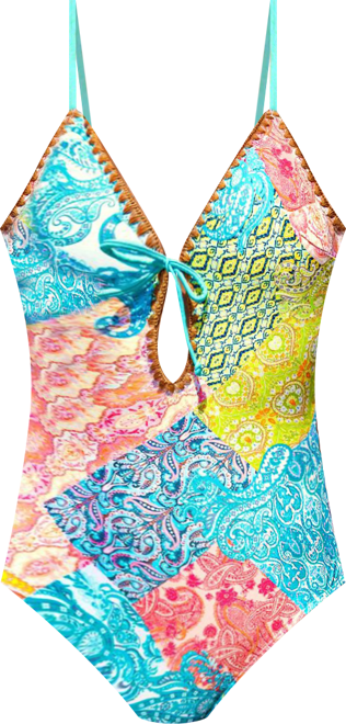 Women's Vibrant Floral One-Piece Swimsuit