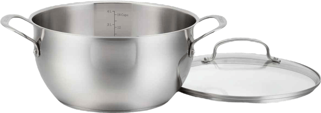 Chef's Classic Stainless Steel 5-Qt Covered All-Purpose Pan
