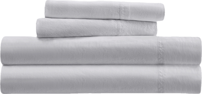 Long Staple 300-Thread Count Cotton Solid 4-Pc. Sheet Set, Queen