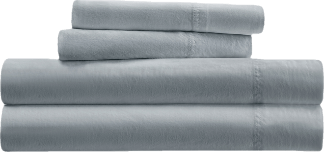 Long Staple 300-Thread Count Cotton Solid 4-Pc. Sheet Set, King