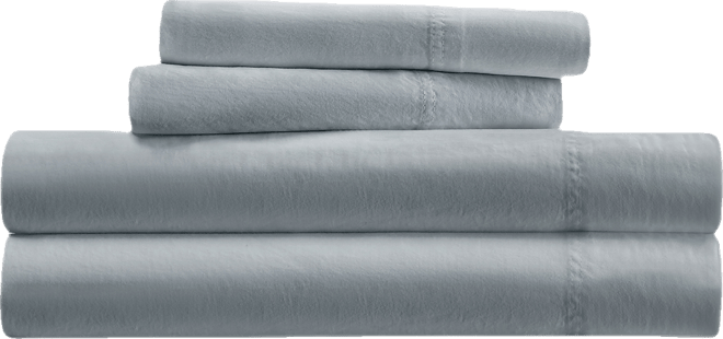 Long Staple 300-Thread Count Cotton Solid 4-Pc. Sheet Set, California King
