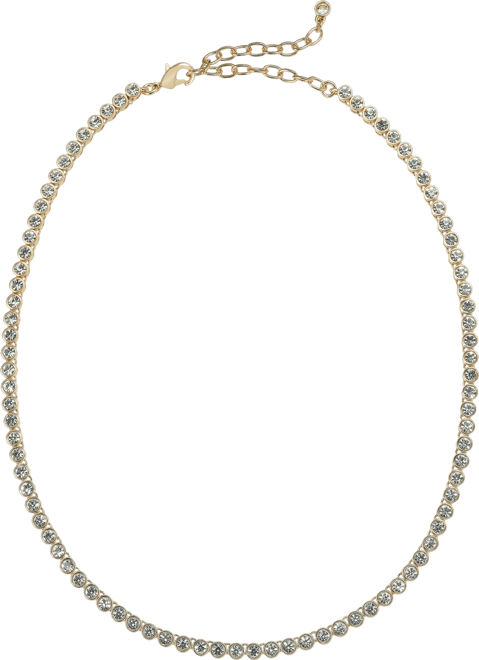 Crystal Tennis Necklace, 15" + 3" extender, Macy's Exclusive