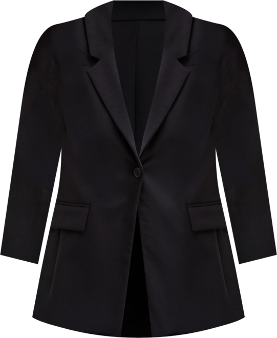 Trendy Plus One-Button Notch-Collar Blazer, Macy's Exclusive