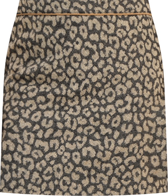 Women's Leopard-Print Slim Mini Skirt