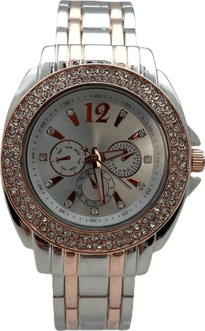 Everyday Dress Up Bangle Women Watch, Two Tone Rose