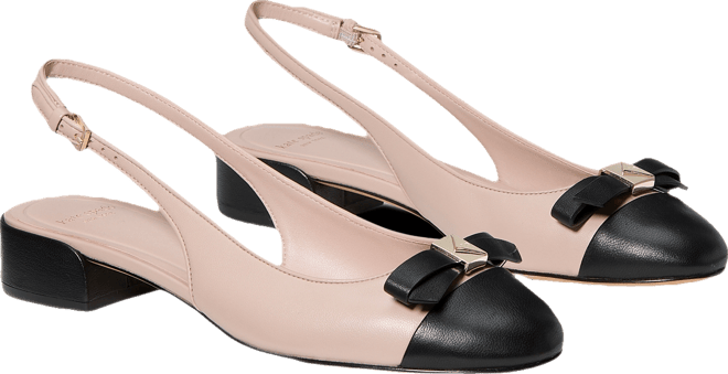 Women's Deco Bow Slingback Pumps