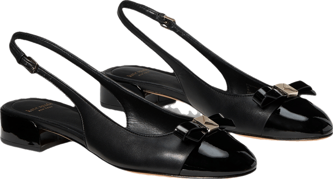 Women's Deco Bow Slingback Pumps