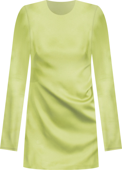 Women's Open-Back Satin-Effect Dress