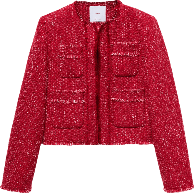 Women's Frayed Ends Tweed Jacket