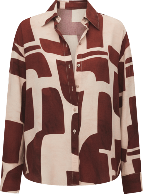 Women's Geometric Print Shirt