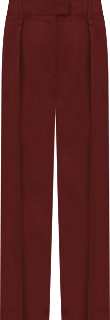 Women's Straight-Fit Pleated Pants