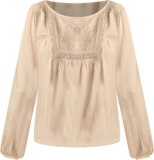 Women's Embroidered Long Sleeve Top