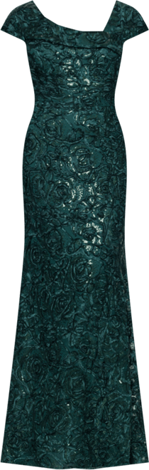 Women's Asymmetric Neck Long Dress