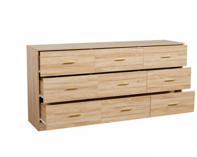 Streamdale Modern 9-Drawer Bedroom Dresser