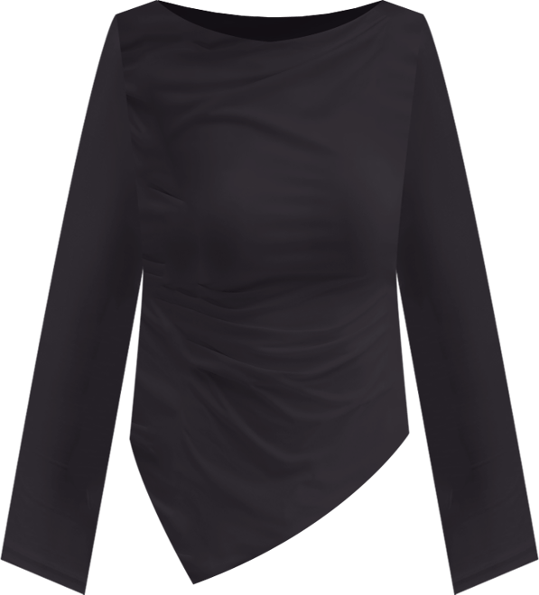 Women's Asymmetrical-Hem Boatneck Top, Macy's Exclusive