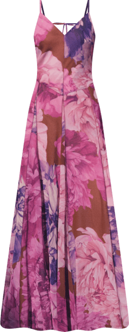 Women's Floral Godet Dress