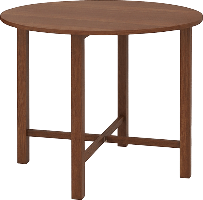 36'' Foldable Kitchen Table Round Dining Table w/Solid Rubber Wood Legs