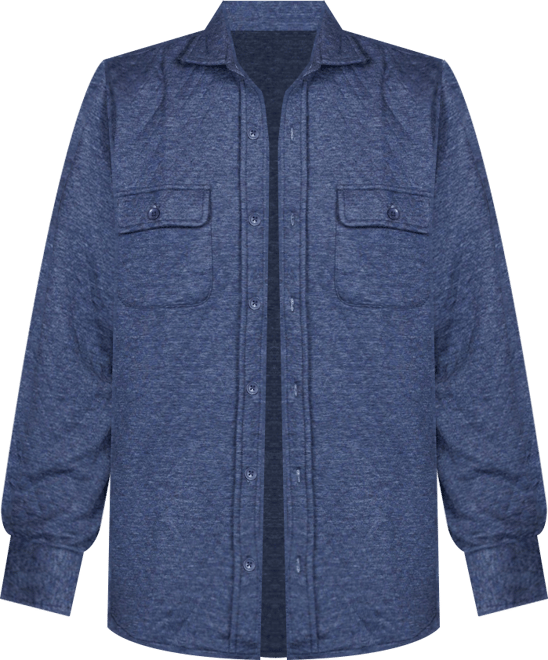 Men's Quilted Sweater Shirt