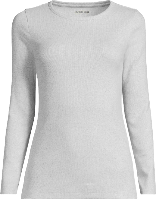 Women's Tall Long Sleeve Micro Rib T-Shirt
