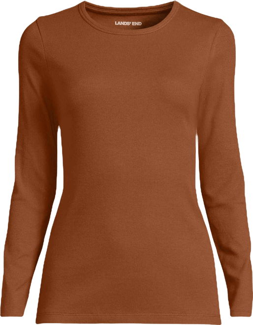 Women's Tall Long Sleeve Micro Rib T-Shirt