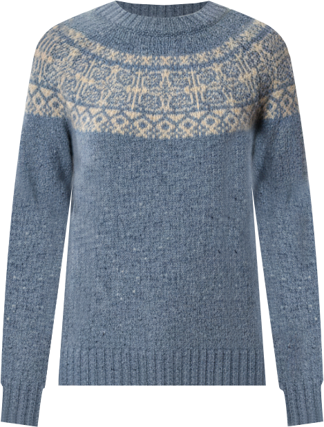 Women's Donegal Fair Isle Yoke Sweater