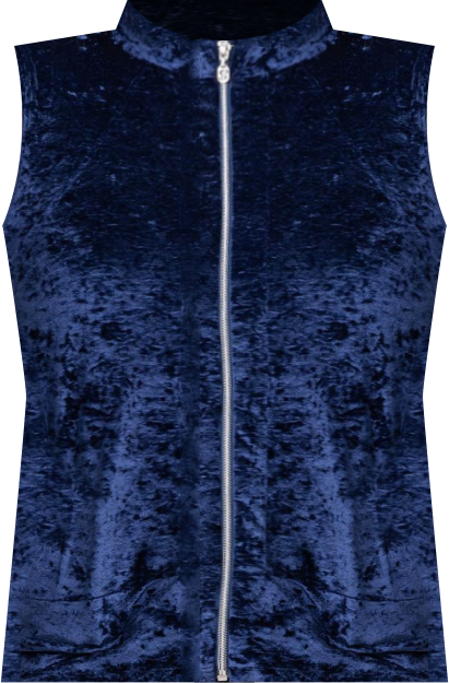 Women's Crushed Velvet Golf Vest