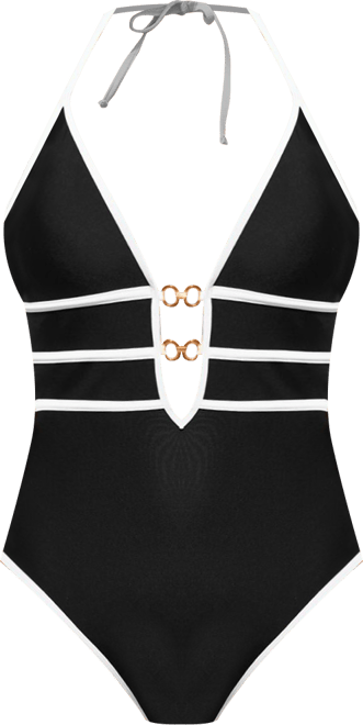 Women's Double Dusk Black One-Piece Swimsuit