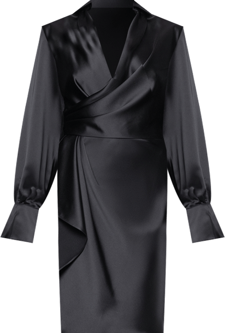 Women's Long Sleeve Midi Dress