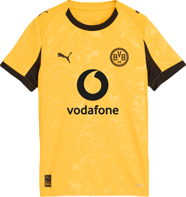 PUMA Borussia Dortmund 25/26 Replica Cup Big Kids' Soccer Jersey