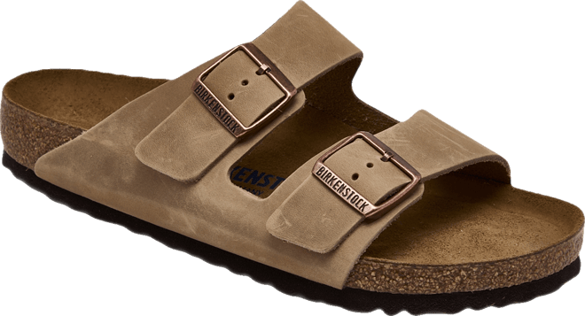 Men's Arizona Essentials Oiled Leather Two-Strap Sandals from Finish Line