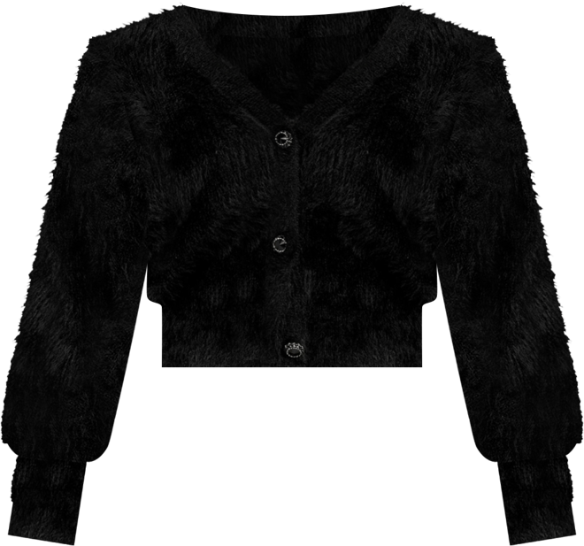 Women's Keyla Rhinestone-Button Cardigan Sweater