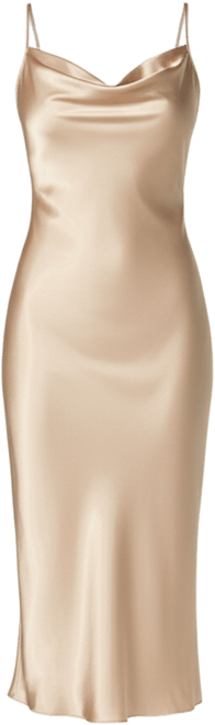Women's Satin Midi Slip Dress