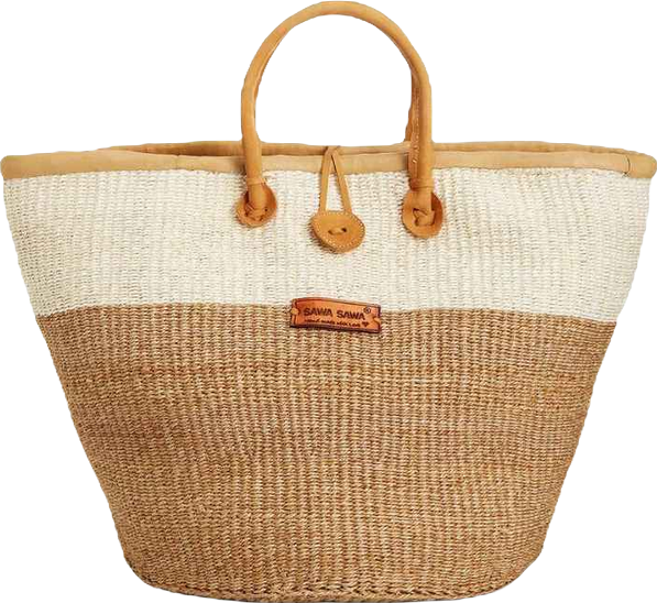 Earth Life Handwoven Sisal Straw Basket Tote