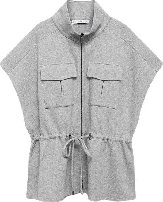 Women's Adjustable Waistband Short-Sleeved Jacket