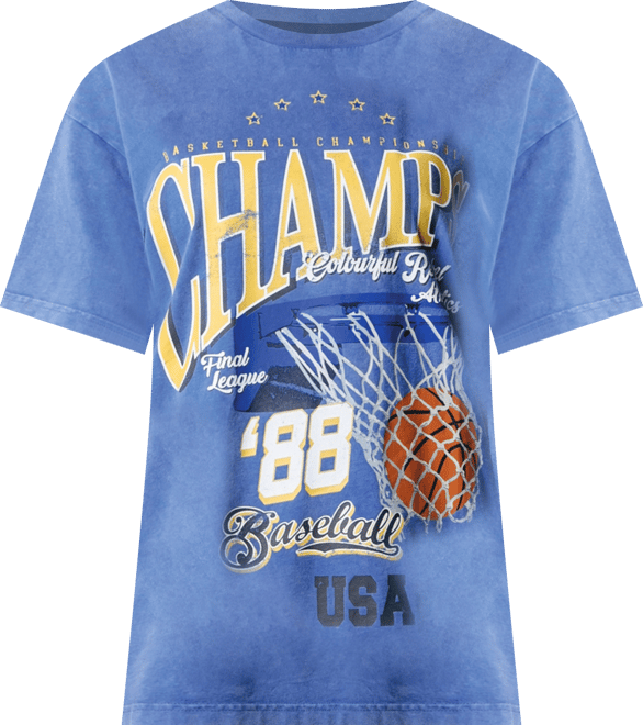 Women's Champions Acid Wash Loosefit Tee