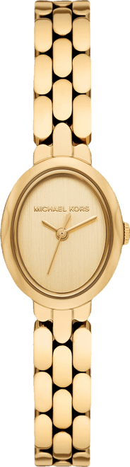 Women's Maude Three-Hand Gold-Tone Stainless Steel Watch, 21mm