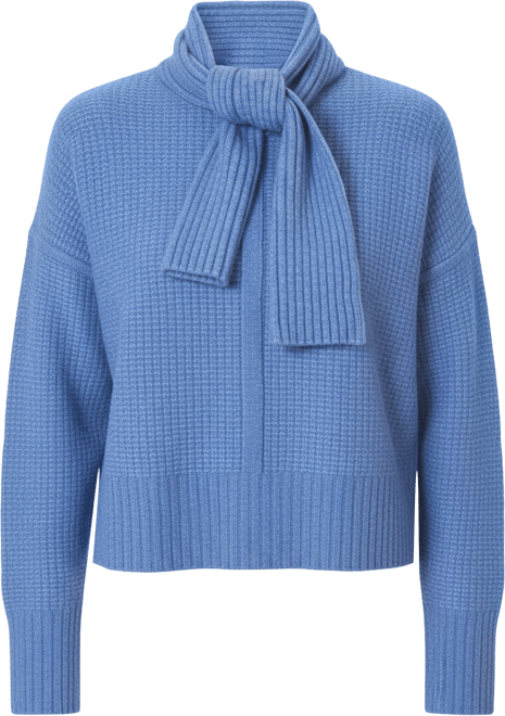 Women's Rayna Scarf Neck Waffle Stitch Sweater