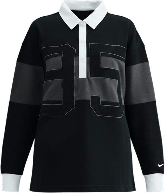 Nike Sportswear Polo de manga larga con gráfico para mujer