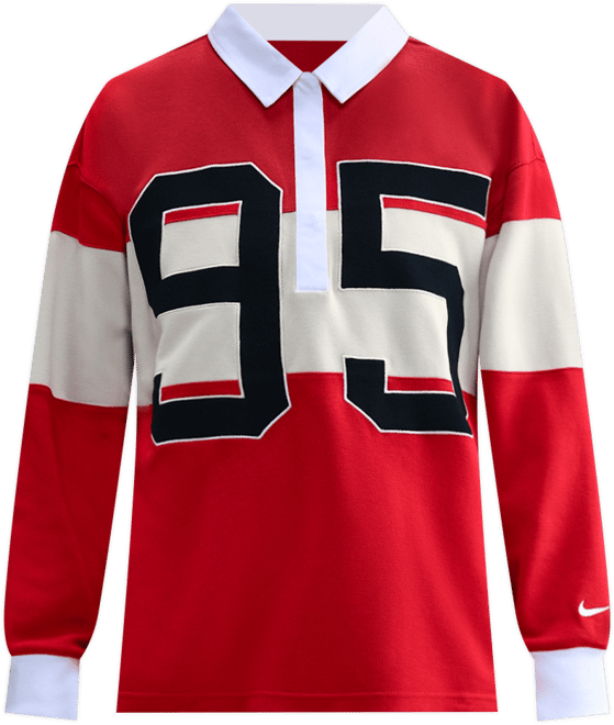 Nike Sportswear Women's Long-Sleeve Graphic Polo Top