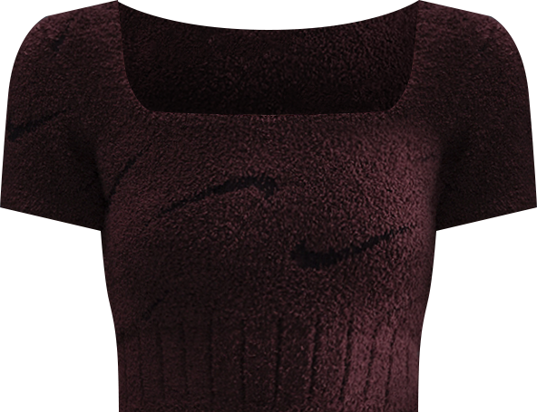 Nike Sportswear Phoenix Cozy Bouclé Women's Short-Sleeve Cropped Knit Top