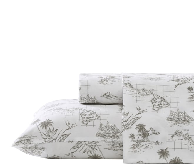 Cotton Percale 4 Piece Sheet Set, King