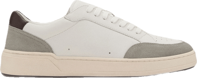 Men's Combined Leather Trainer Sneakers