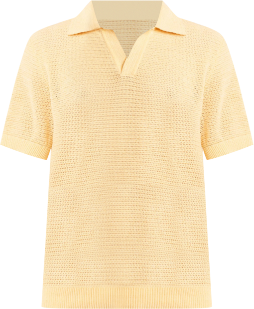 Men's Slim Fit Short Sleeve Open Collar Polo Shirt