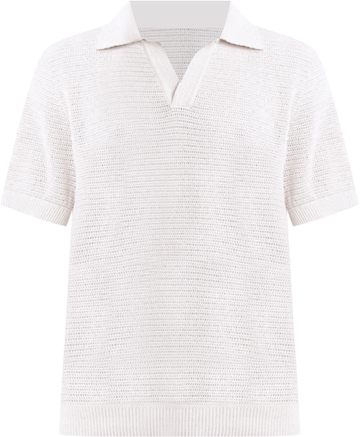 Men's Slim Fit Short Sleeve Open Collar Polo Shirt