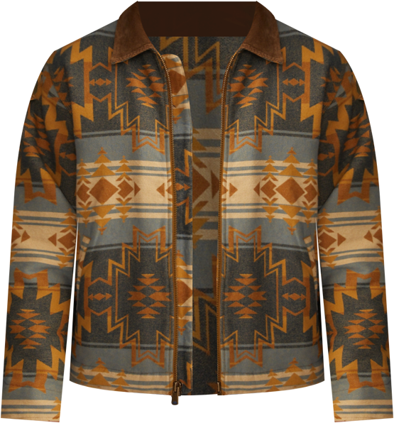 Men's Jacquard Blanket Jacket