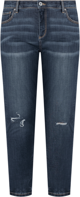 Plus Size High Rise Ankle Skinny Jeans