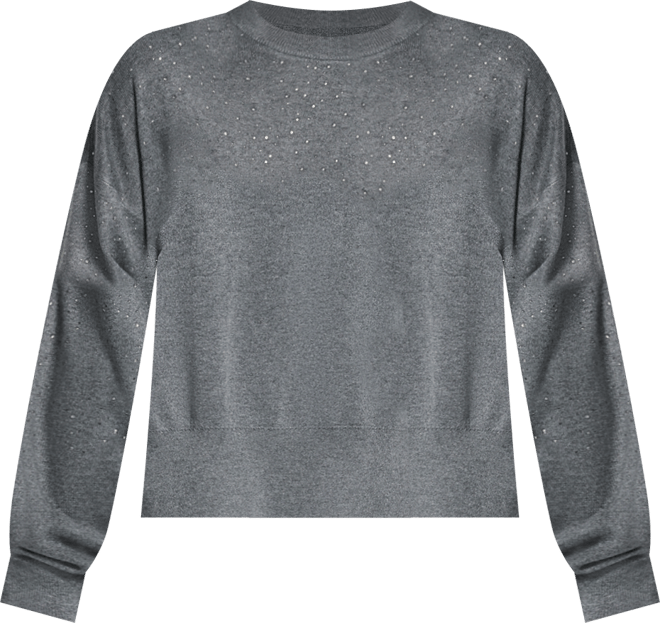 Women's Sparkle Hotfix Long Sleeve Sweater