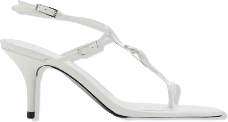 Women's Buckles Leather Heeled Sandals