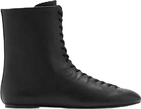 Women's Lace-Up Leather Ankle Boots