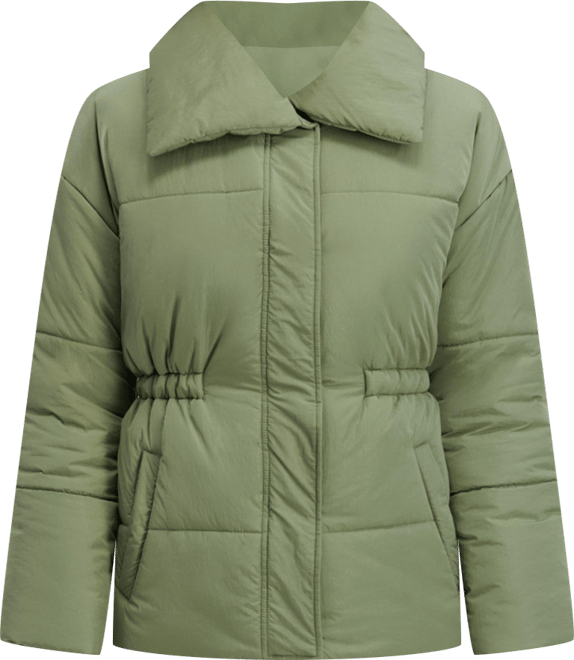 Cinched Waist Puffer